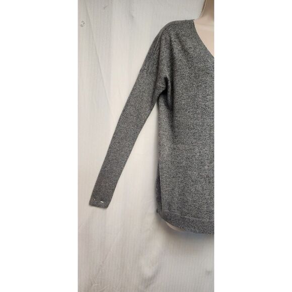 American Eagle Long Sleeve Oversized Sweater Gray Womens Pullover Knit S/P - Picture 5 of 9